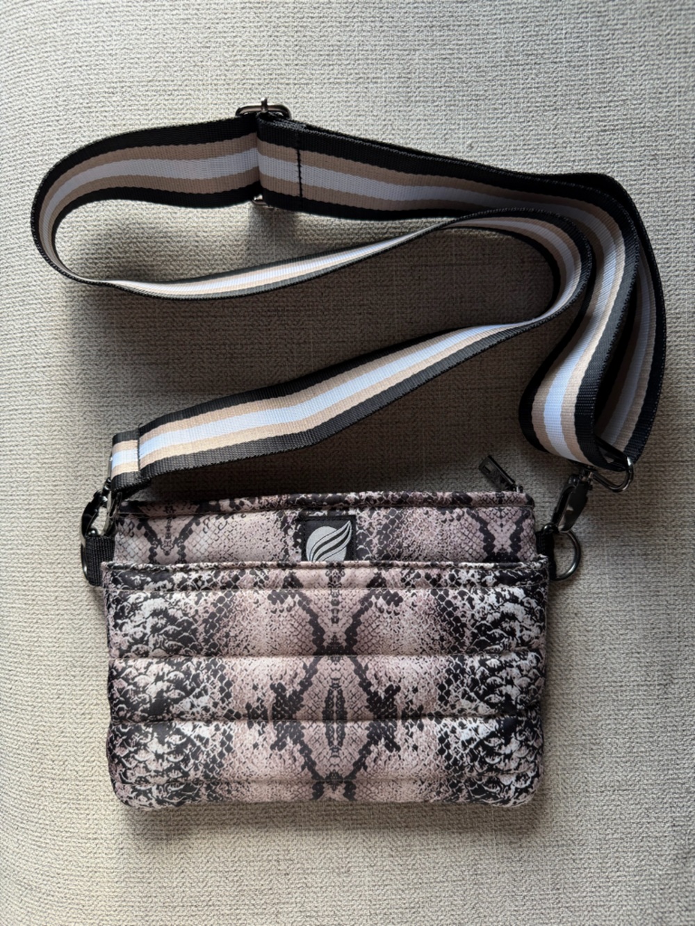 THINK ROYLN BUM BAG CROSSBODY (NATURAL  PYTHON) Women’s Bag